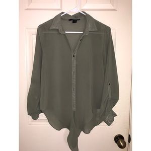 Green see through shirt (new)